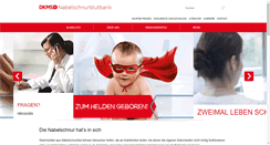 Desktop Screenshot of dkms-nabelschnurblutbank.de